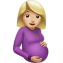 Pregnant Woman: Medium-Light Skin Tone