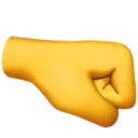 오른쪽을 향한 주먹
