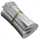 말아 올린 신문