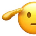경례하는 얼굴