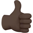 Thumbs Up: Dark Skin Tone