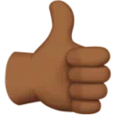 Thumbs Up: Medium-Dark Skin Tone