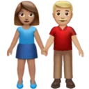 Woman and Man Holding Hands: Medium Skin Tone, Medium-Light Skin Tone