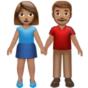 Woman and Man Holding Hands: Medium Skin Tone