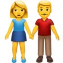 Man and Woman Holding Hands