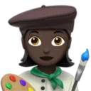 Woman Artist: Dark Skin Tone