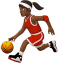 Woman Bouncing Ball: Medium-Dark Skin Tone
