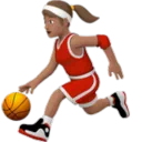 Woman Bouncing Ball: Medium Skin Tone