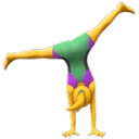 Woman Cartwheeling