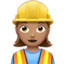 Woman Construction Worker: Medium Skin Tone