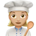 Woman Cook: Medium-Light Skin Tone