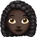 Woman: Dark Skin Tone, Curly Hair