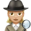 Woman Detective: Medium-Light Skin Tone