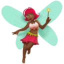Woman Fairy: Medium-Dark Skin Tone
