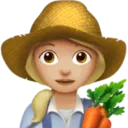 Woman Farmer: Medium-Light Skin Tone