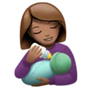 Woman Feeding Baby: Medium Skin Tone