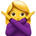 Woman Gesturing No