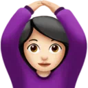 Woman Gesturing OK: Light Skin Tone