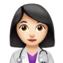 Woman Health Worker: Light Skin Tone