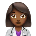 Woman Health Worker: Medium-Dark Skin Tone