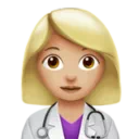 Woman Health Worker: Medium-Light Skin Tone