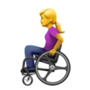 Woman in Manual Wheelchair