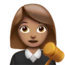 Woman Judge: Medium Skin Tone
