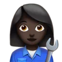 Woman Mechanic: Dark Skin Tone