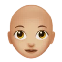Woman: Medium-Light Skin Tone, Bald