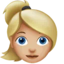 Woman: Medium-Light Skin Tone, Blond Hair