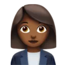 Woman Office Worker: Medium-Dark Skin Tone