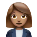 Woman Office Worker: Medium Skin Tone