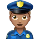 Woman Police Officer: Medium Skin Tone