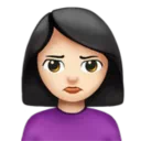Woman Pouting: Light Skin Tone