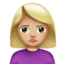 Woman Pouting: Medium-Light Skin Tone
