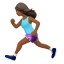 Woman Running: Medium-Dark Skin Tone