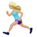Woman Running: Medium-Light Skin Tone