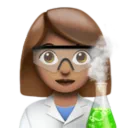 Woman Scientist: Medium Skin Tone