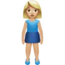 Woman Standing: Medium-Light Skin Tone