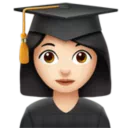 Woman Student: Light Skin Tone