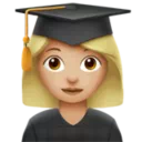 Woman Student: Medium-Light Skin Tone