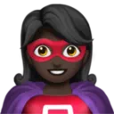 Woman Superhero: Dark Skin Tone