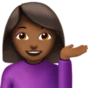 Woman Tipping Hand: Medium-Dark Skin Tone