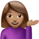 Woman Tipping Hand: Medium Skin Tone