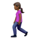 Woman Walking: Medium-Dark Skin Tone