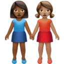 Women Holding Hands: Medium-Dark Skin Tone, Medium Skin Tone