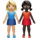 Women Holding Hands: Medium-Light Skin Tone, Dark Skin Tone