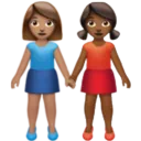 Women Holding Hands: Medium Skin Tone, Medium-Dark Skin Tone