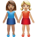 Women Holding Hands: Medium Skin Tone, Medium-Light Skin Tone