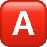 Negative Squared Latin Capital Letter A — Apple